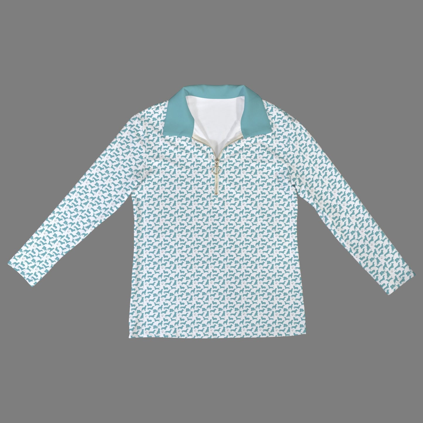 dogs half zip