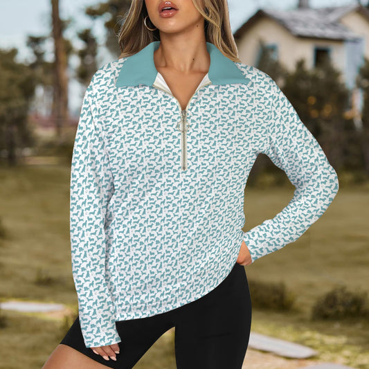 dogs half zip